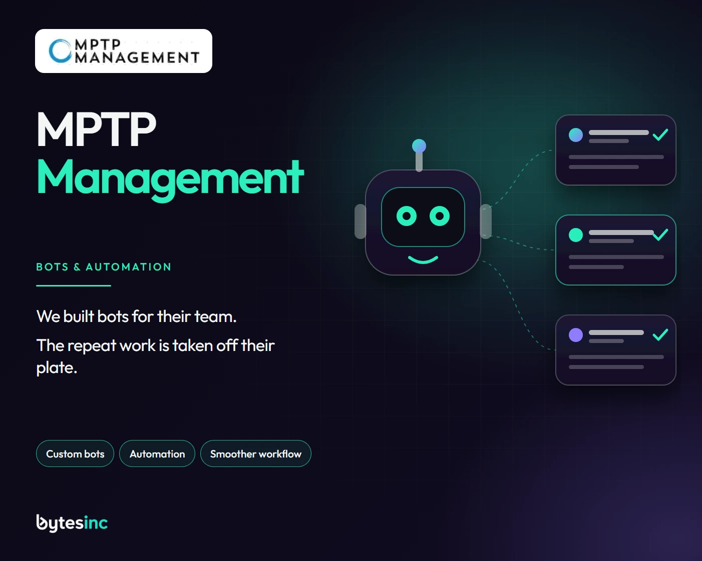 MPTP Management case study summary