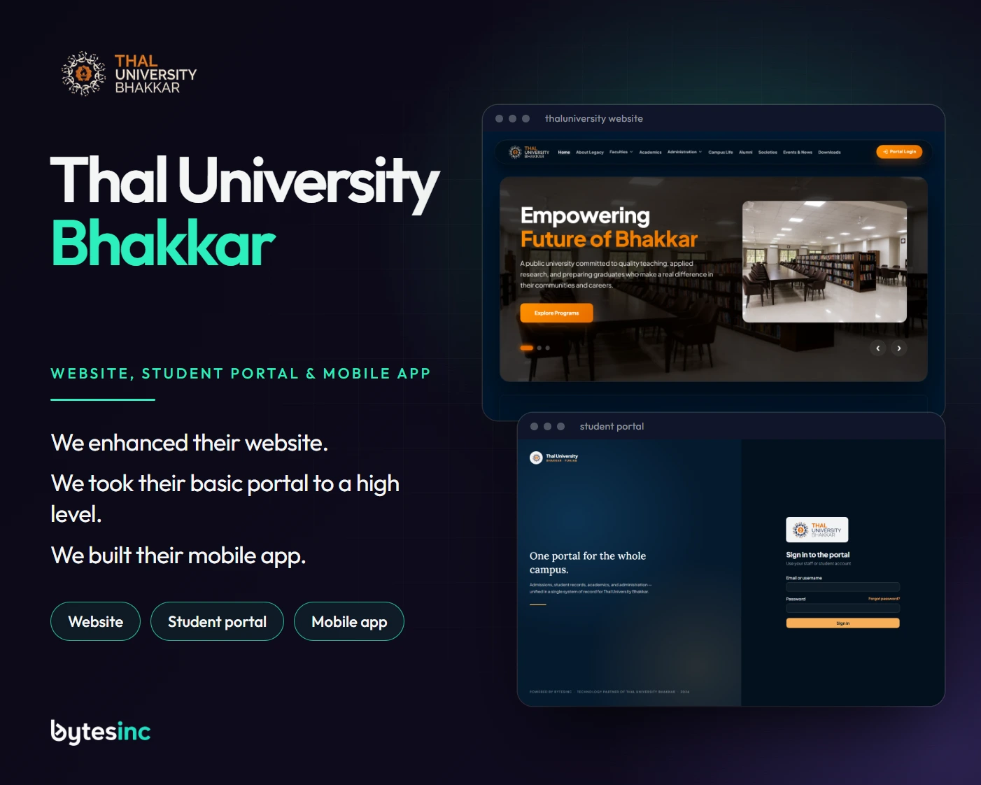 Thal University Bhakkar case study summary